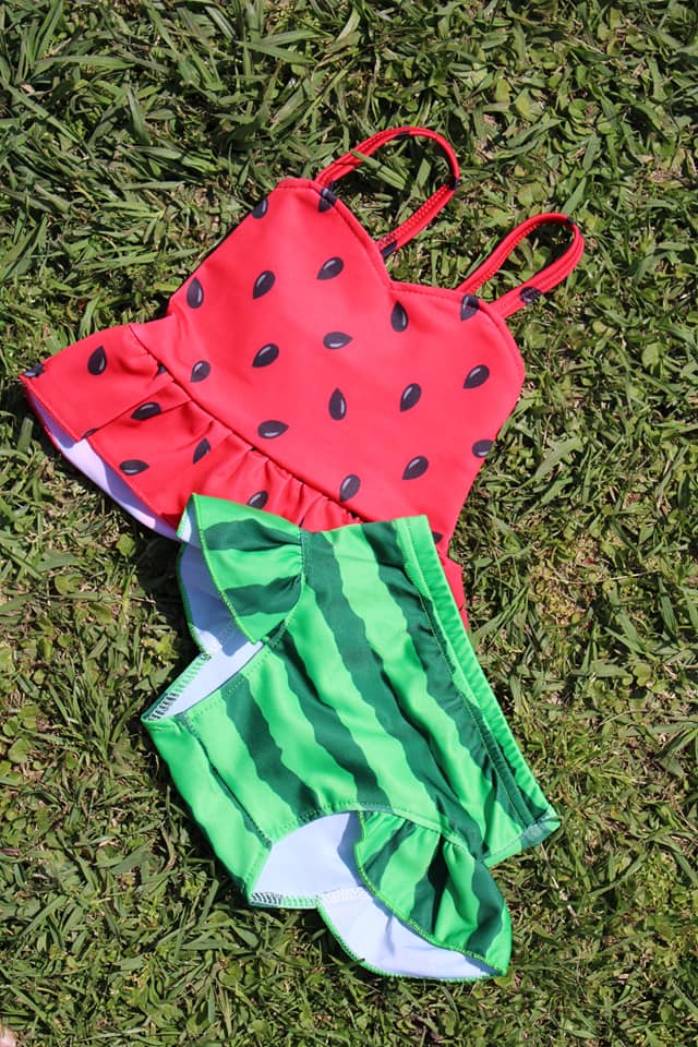 Girls Watermelon Two Piece Swimsuit