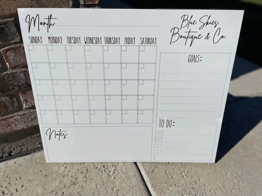 CUSTOM BUSINESS WHITEBOARD CALENDAR