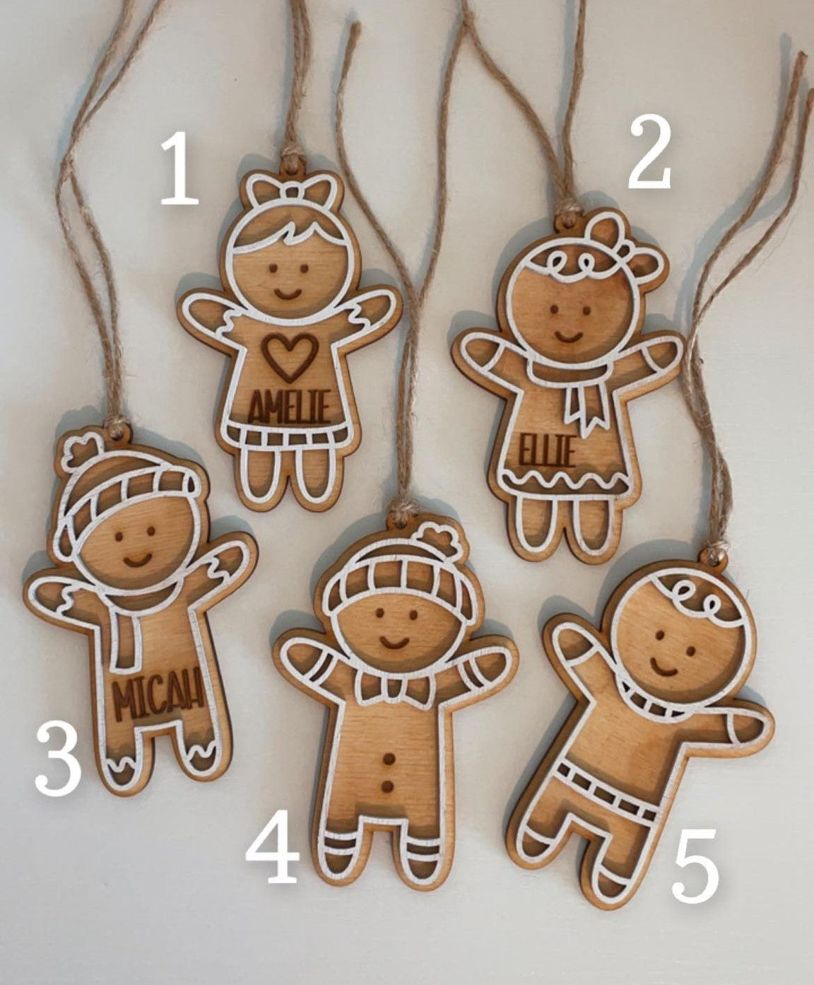 PERSONALIZED GINGERBREAD ORNAMENTS