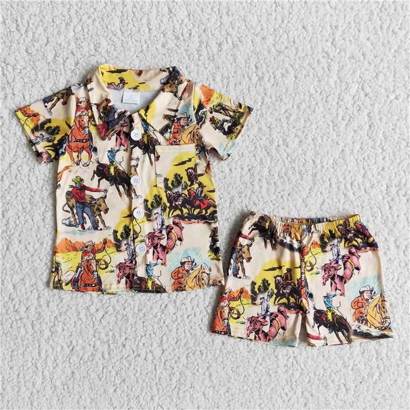 RODEO COWBOY PAJAMA SET