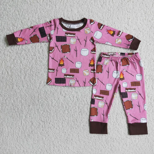 GIRLS SMORES PAJAMA SET