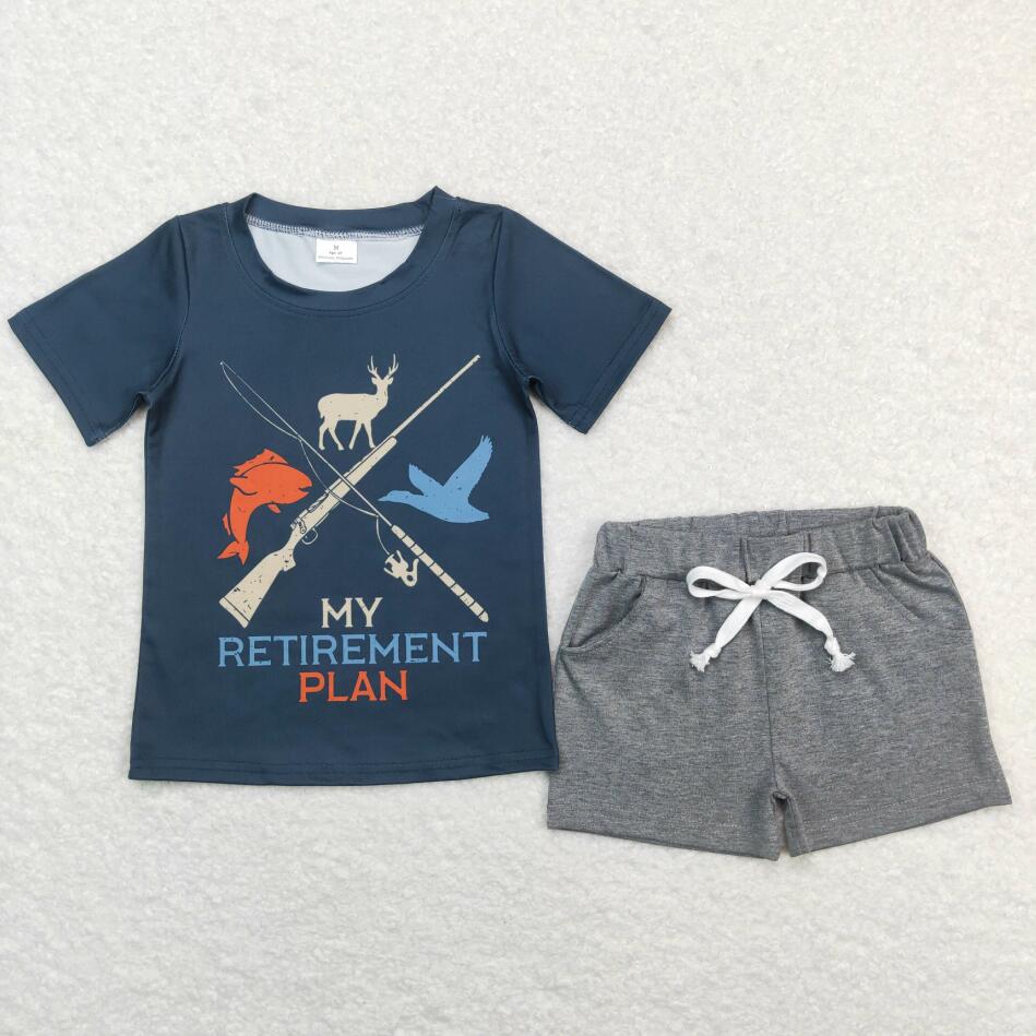 RETIREMENT PLAN HUNTING SHORT SET