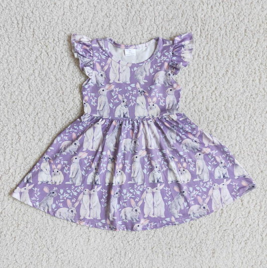 PURPLE BUNNY EASTER DRESS