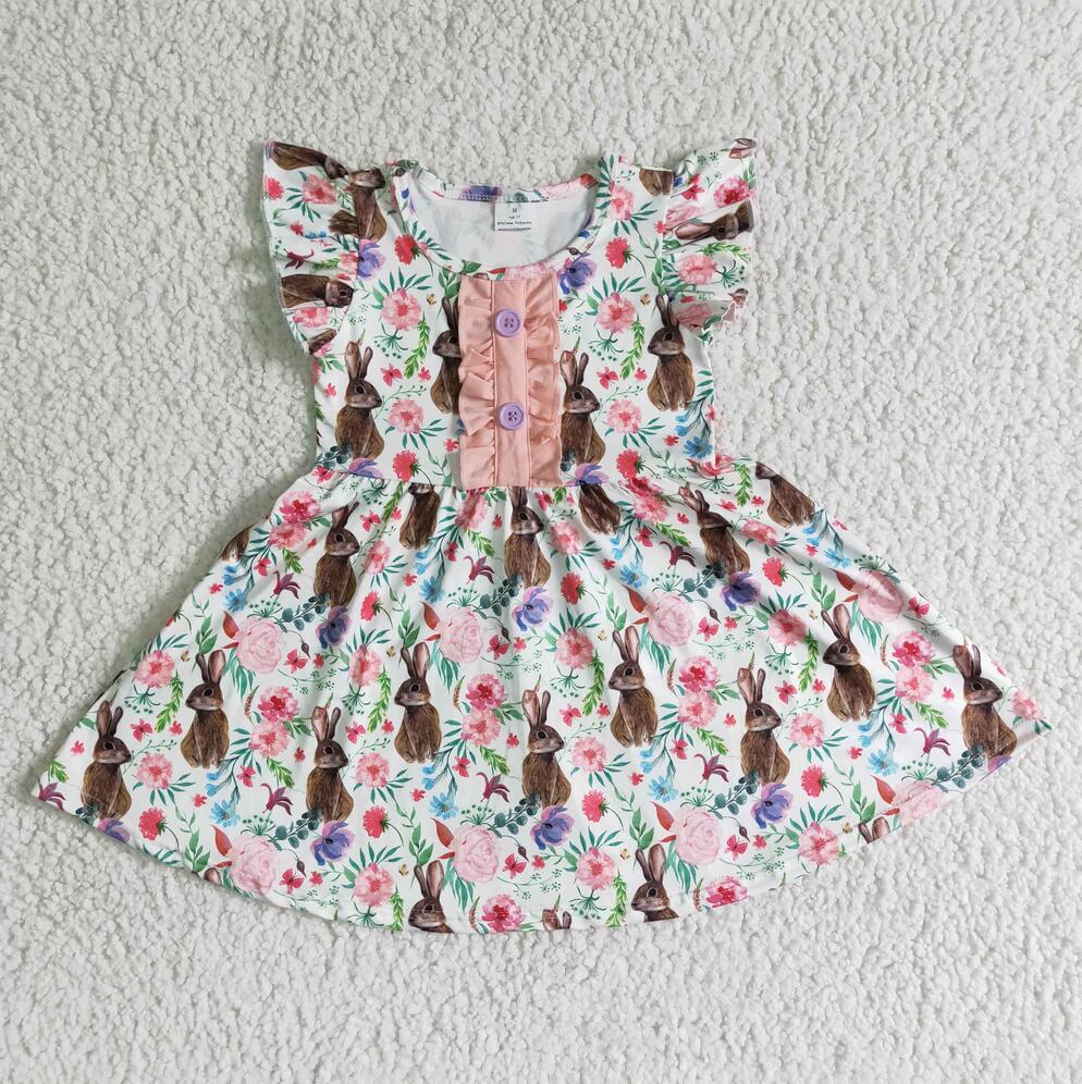 EASTER BUNNY FLORAL DRESS