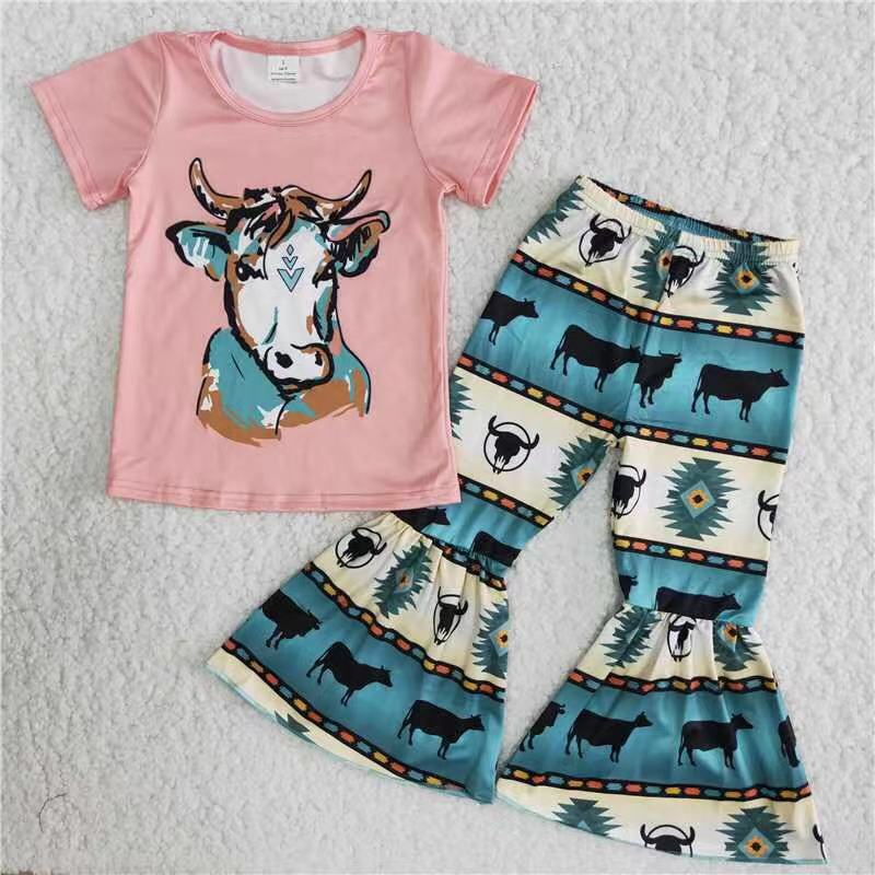 AZTEC WESTERN COW BELLE SET