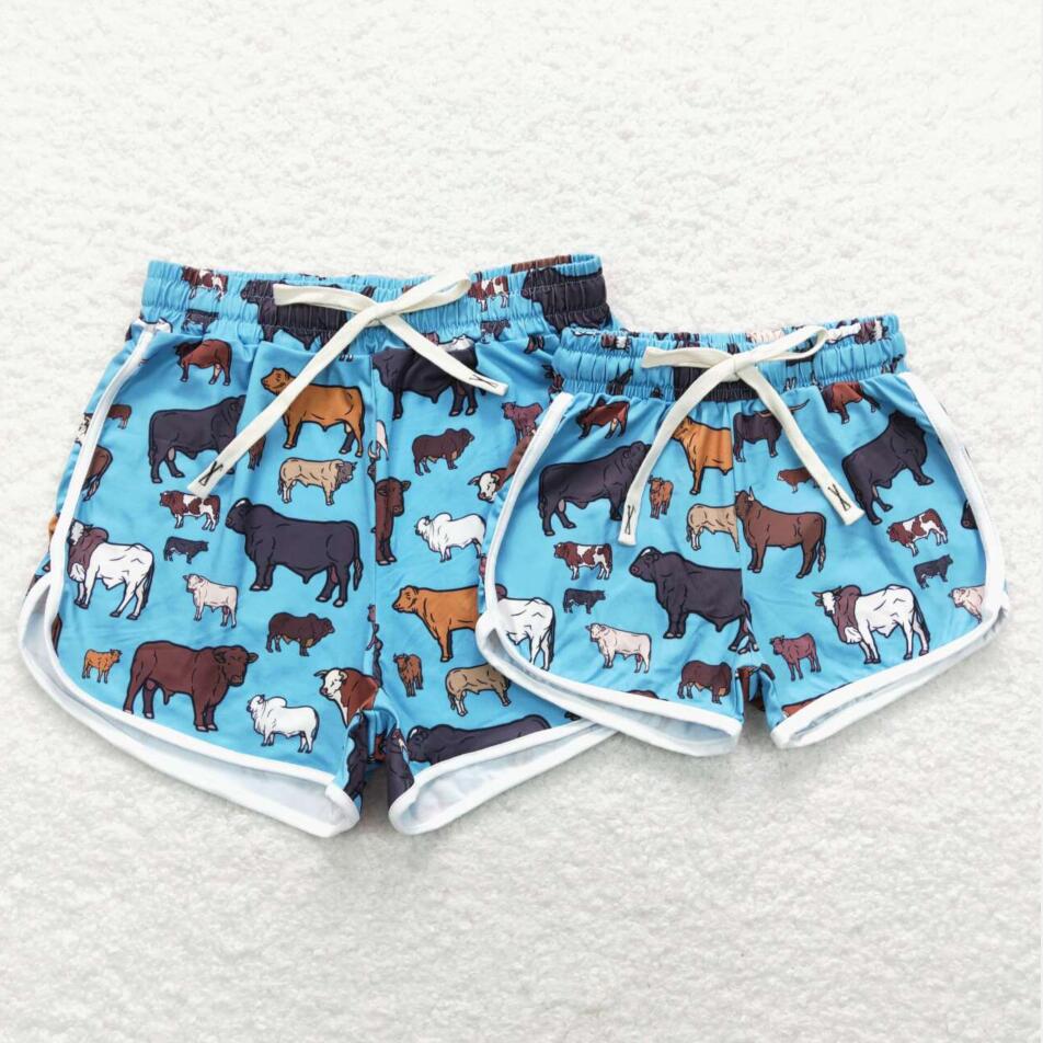 SAPPHIRE STAMPEDE MOMMY & ME SHORTS