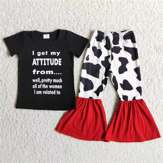 MY ATTITUDE COW BELLE SET