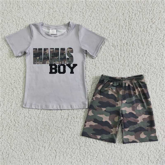 CAMO "MAMA'S BOY" SHORT SET