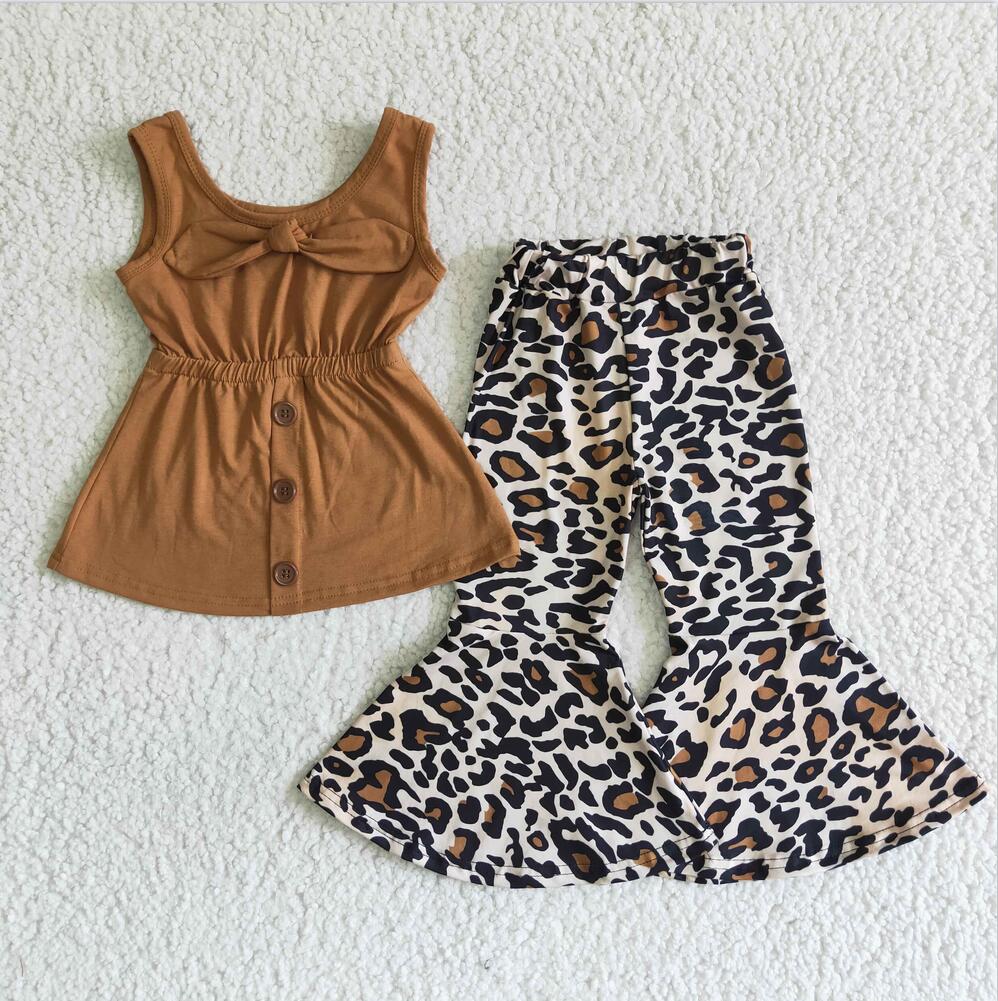 BROWN TANK LEOPARD BELLE SET