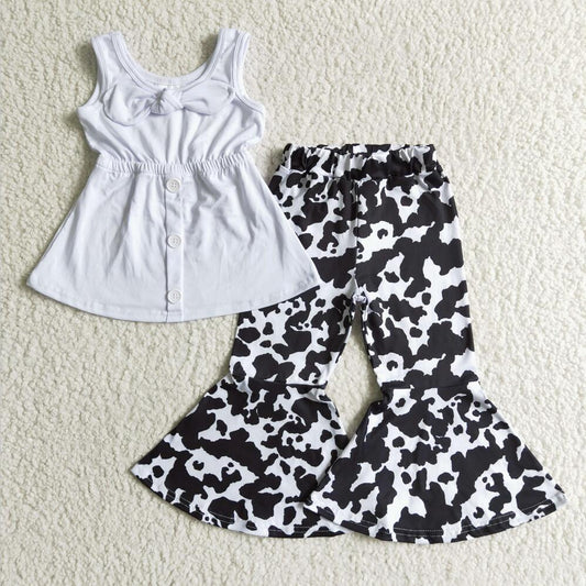 WHITE TANK COW BELLE SET