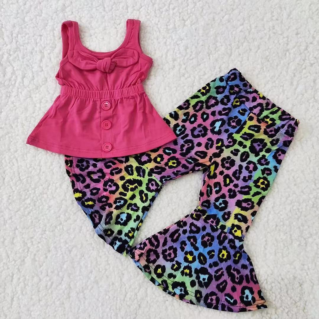 PINK TANK RAINBOW LEOPARD BELLE SET