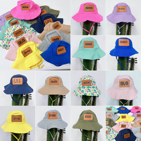 KIDS PERSONALIZED FISHERMAN HATS