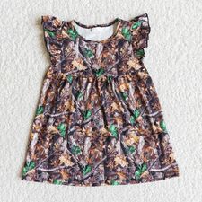 CAMO TWIRL DRESS