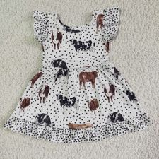 POLKA DOT COW TWIRL DRESS