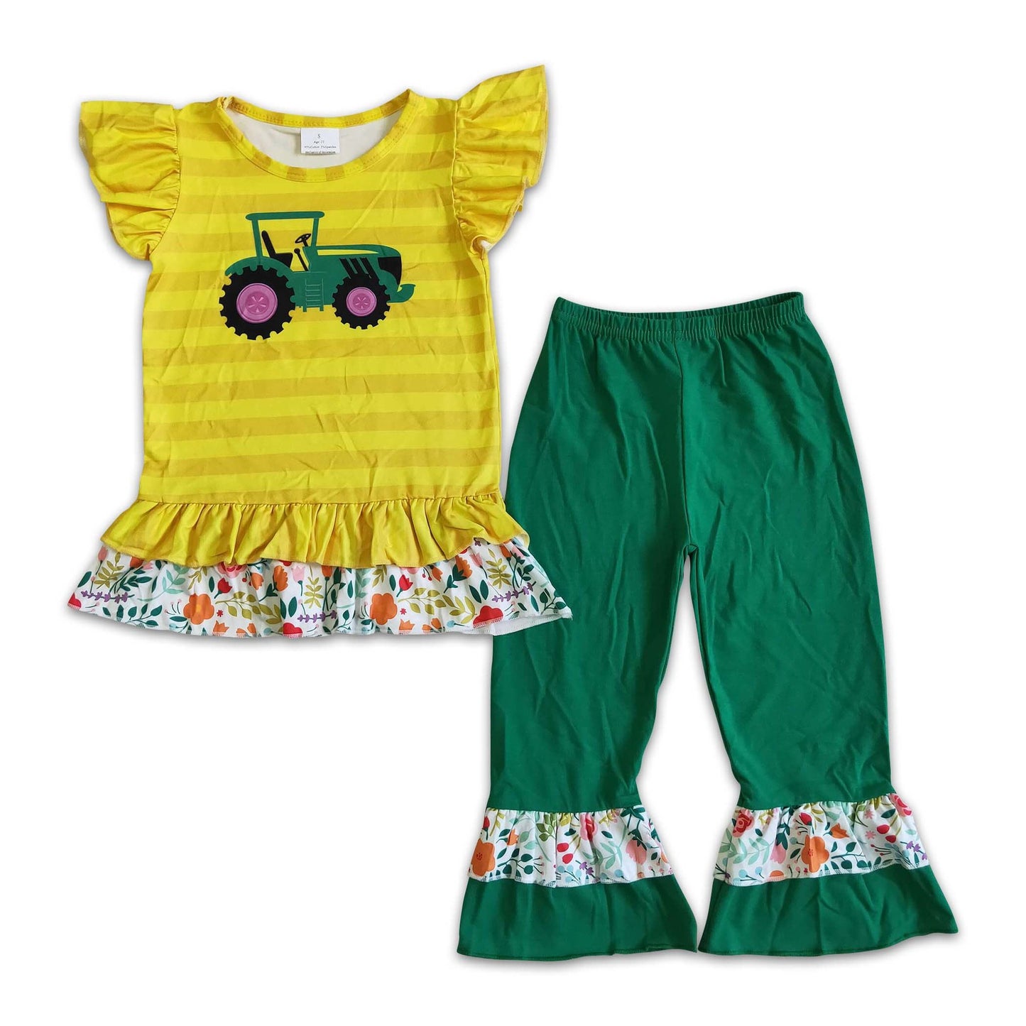 FARM GIRL RUFFLE PANT SET