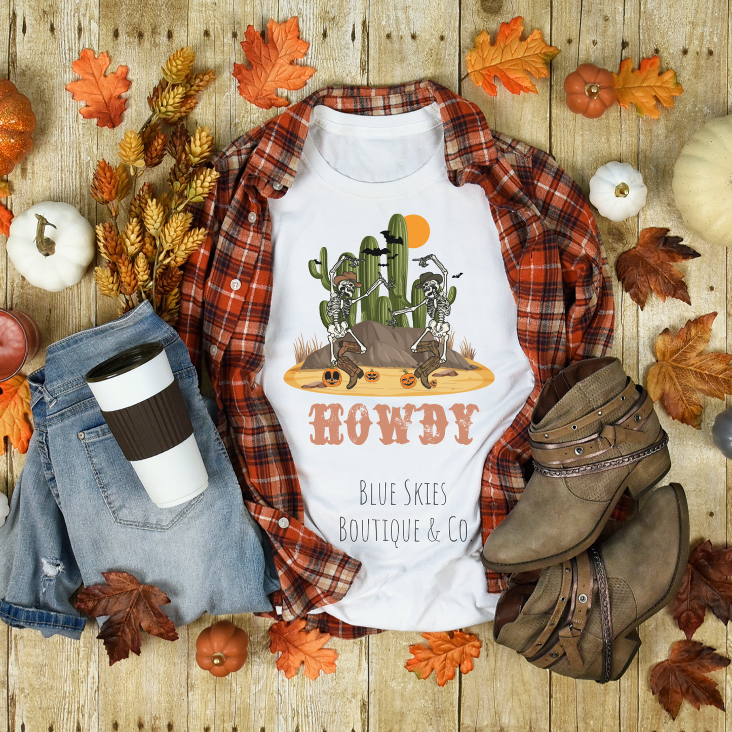 HOWDY SKELETONS TEE