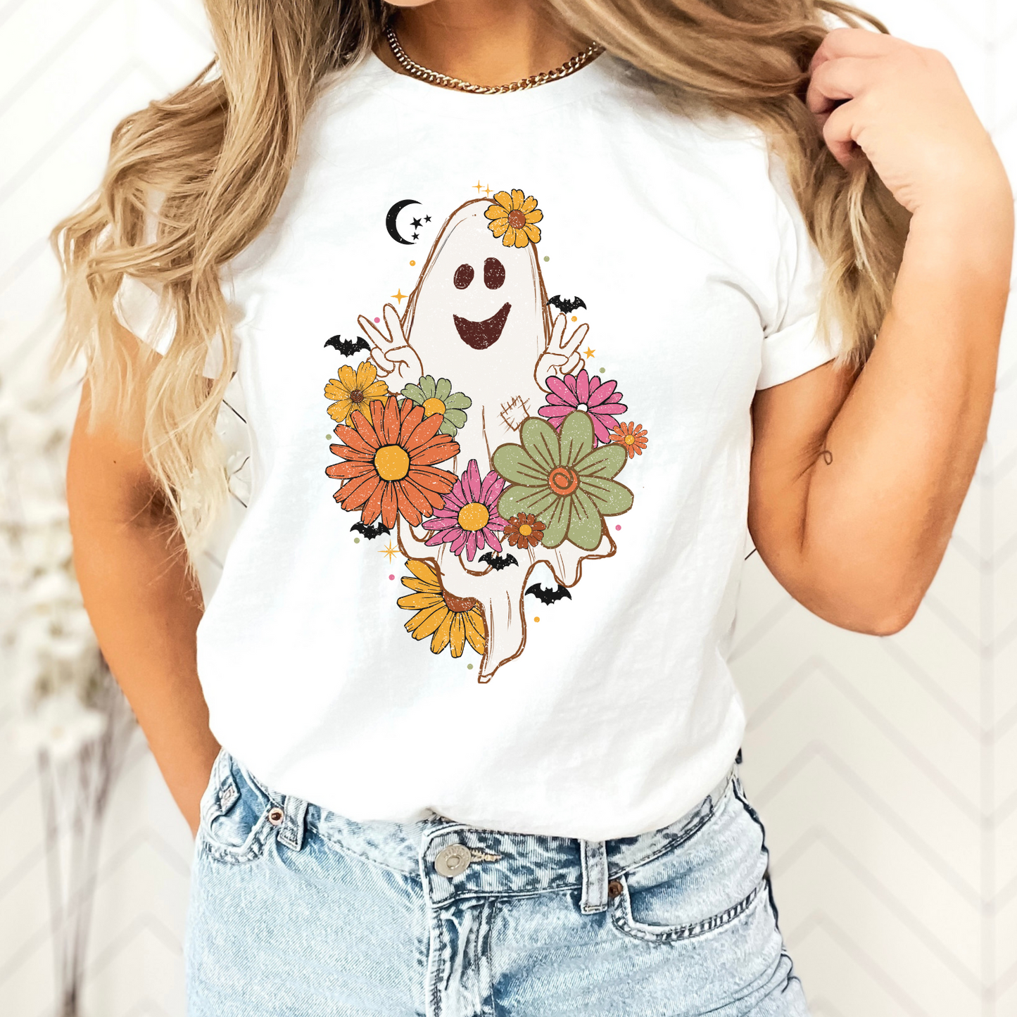 FLORAL GHOST TEE