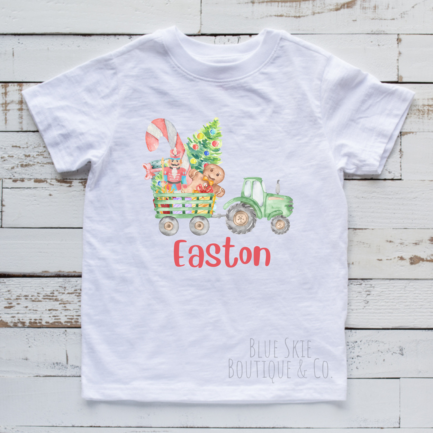 CUSTOMIZABLE CHRISTMAS TRACTOR TEE