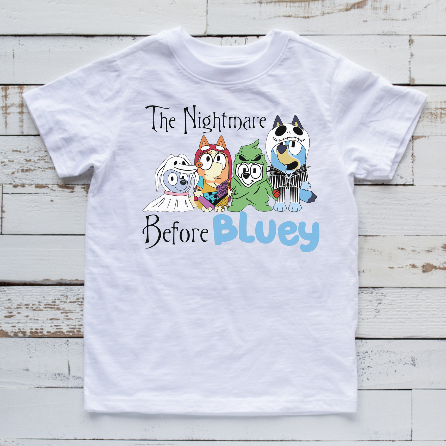 THE NIGHTMARE BEFORE BLUEY TEE