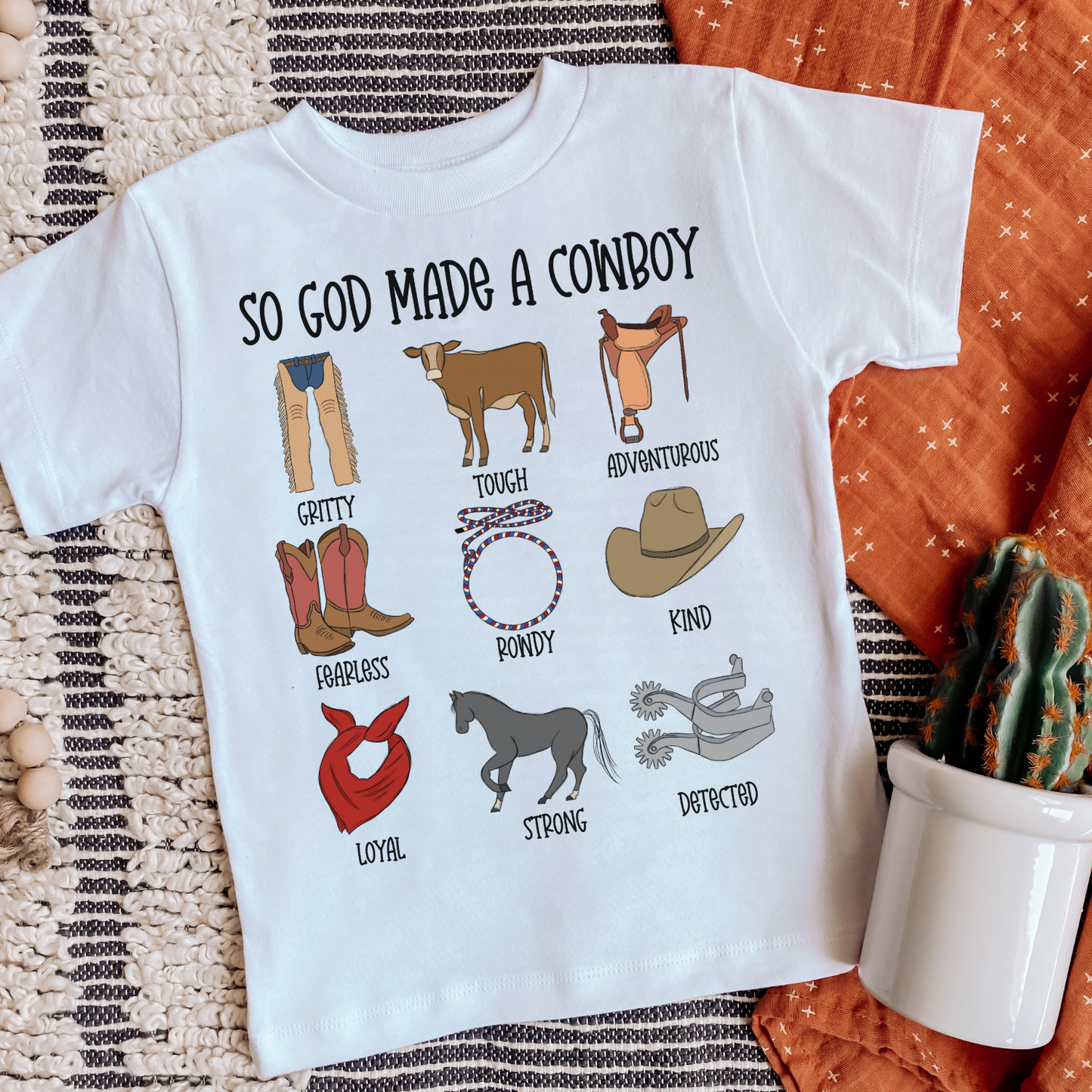 SO GOD MADE A COWBOY TEE