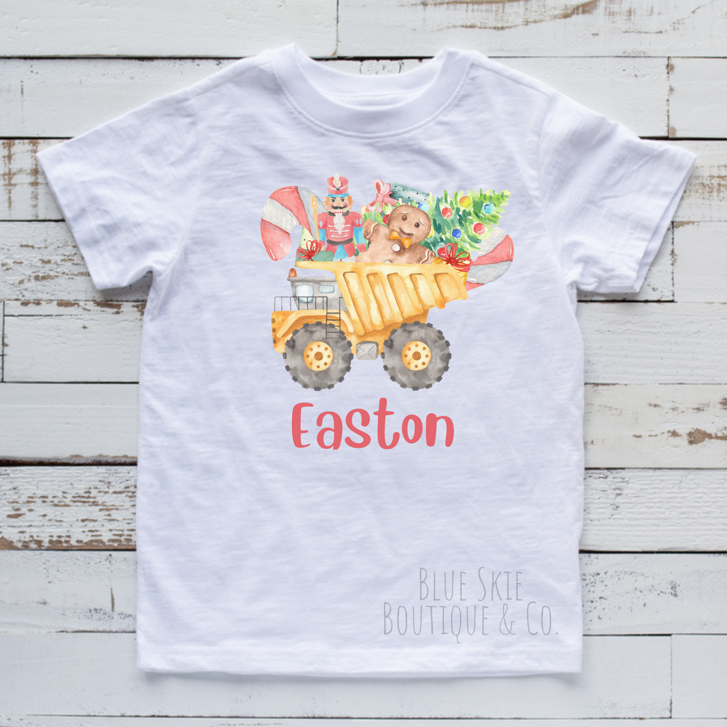 PERSONALIZED CHRISTMAS DUMP TRUCK TEE