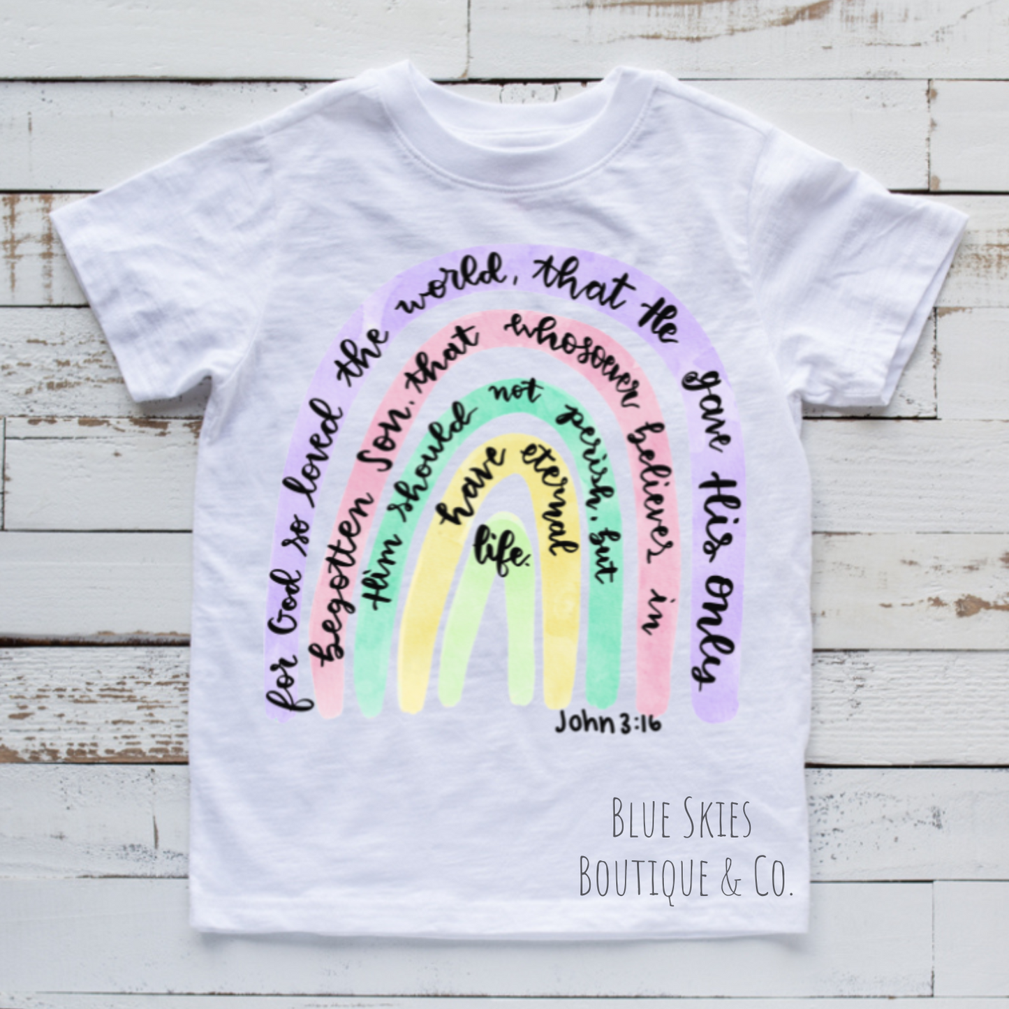 RAINBOW JOHN 3:16 TEE