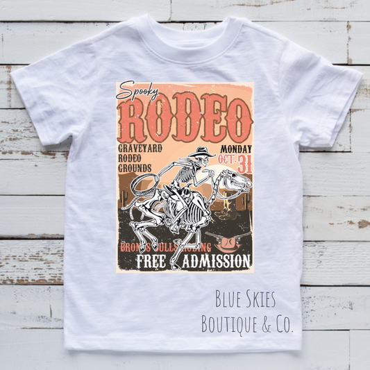 SPOOKY RODEO ADMISSION TICKET TEE