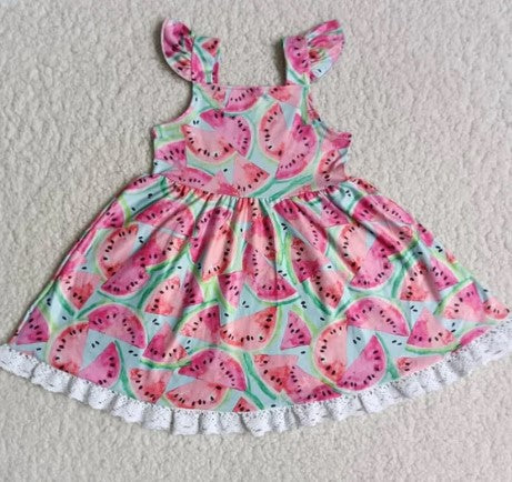 WATERMELON LACE DRESS