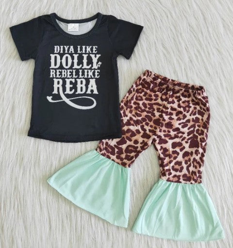 DIVA LIKE DOLLY MINT LEOPARD BELLE SET