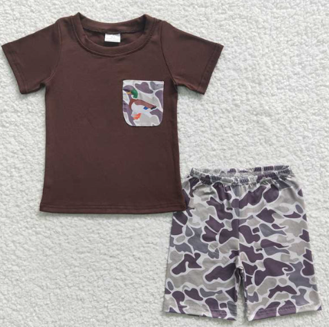 BOYS MALLARD DUCK CAMO SHORT SET