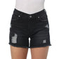 WOMENS BLACK DENIM SHORTS