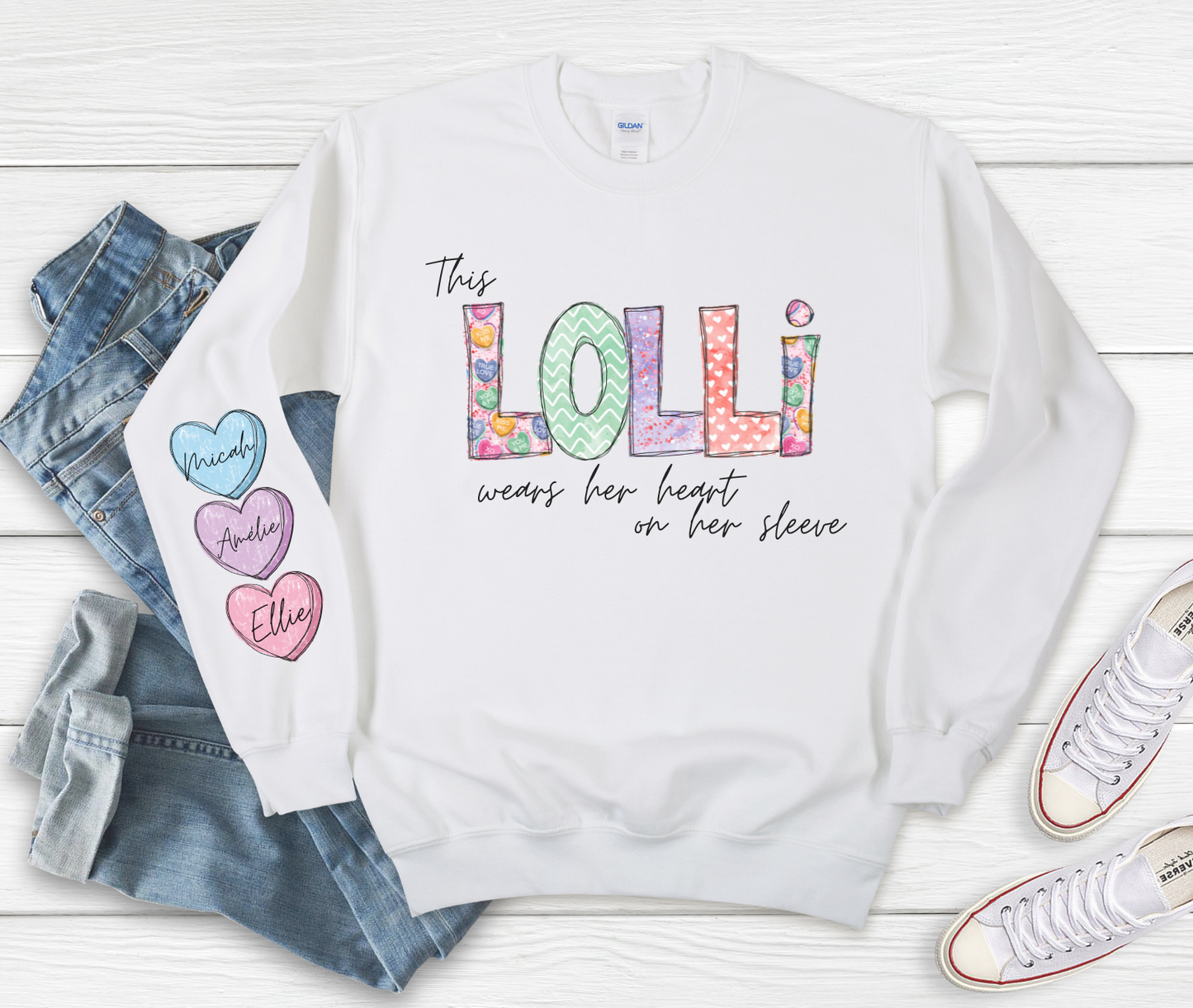 PERSONALIZED VALENTINES LONG SLEEVE TEE - READ DESCRIPTION