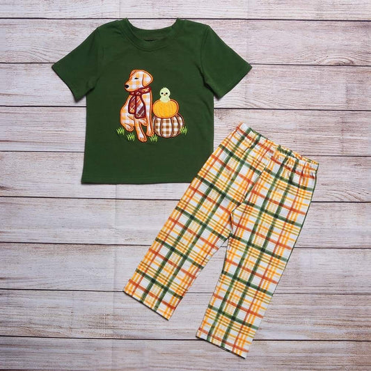 Boy's Fall Dog Pant Set