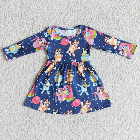 Long Sleeve Bluey Dress