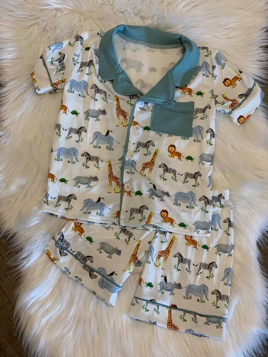 Safari Pajama Short Set