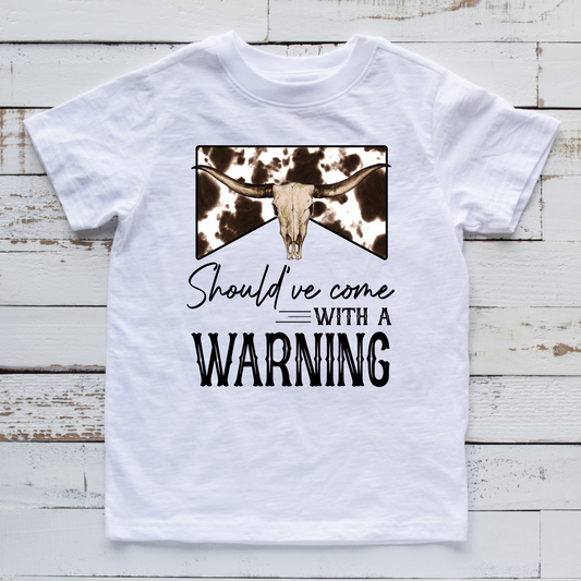 COME WITH A WARNING TEE