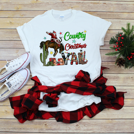 Country Christmas Y'all Tees