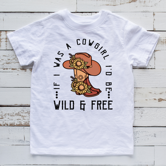 WILD & FREE COWGIRL TEE