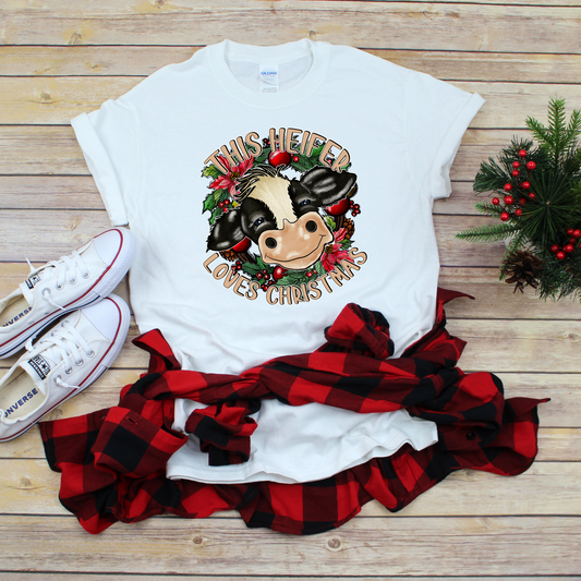 This Heifer Loves Christmas Tee