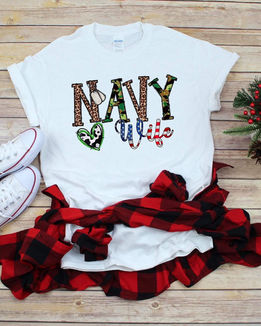 NAVY WIFE TEE